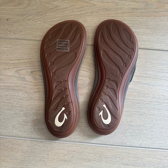 OluKai U’l Bubbly Sahara Leather Sandals size 10 - Picture 6 of 6